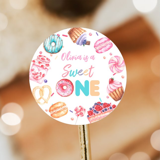 Sweet One Donut Candy Birthday Sticker (Creator Uploaded)