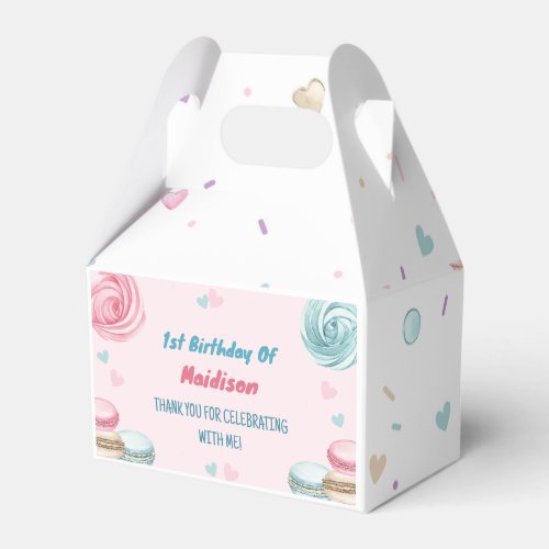 Sweet One Donut Cute Colorful Favor Boxes