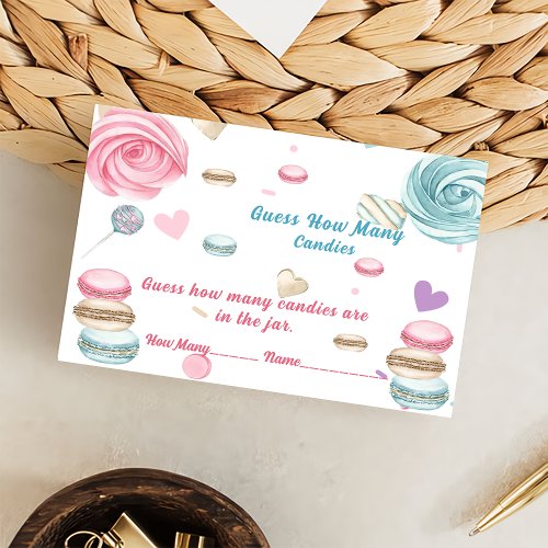   Sweet One Donut Cute pink girl Enclosure Card