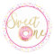 Sweet One Donut Sprinkle Party Favor Label