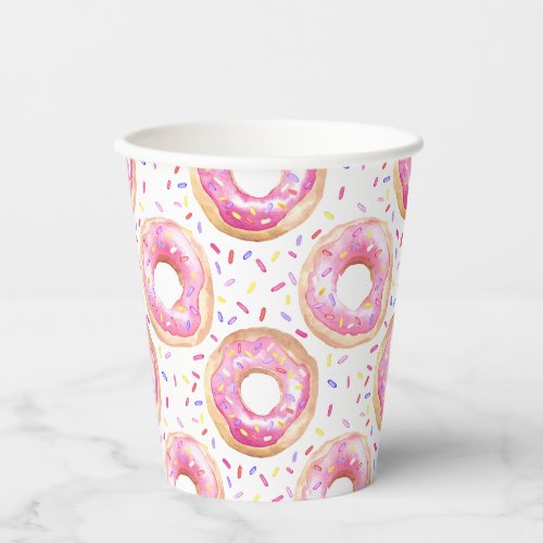Sweet One Donut Themed Birthday Party  Paper Cups