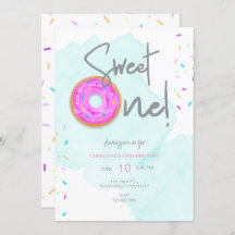 Sweet ONE doughnut birthday