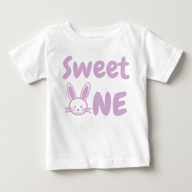 Sweet One Easter 1st Birthday Baby T-Shirt (Front)