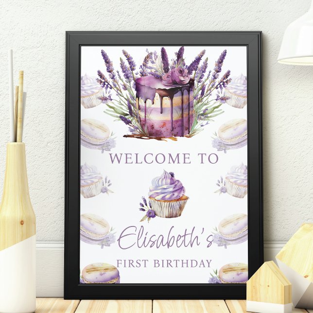 Sweet One First Birthday Personalized Poster (Creator Uploaded)