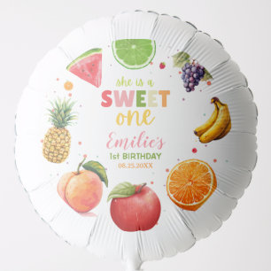 Sweet One Fruit 1st Birthday Bash, Summer Party Balloon