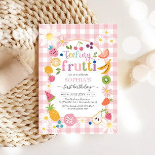 Sweet One Fruit 1st Birthday Invitation