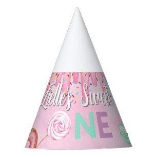 Sweet One girl birthday party hat. Hat