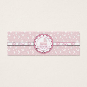 Sweet One Girl Skinny Gift Tag
