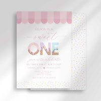 Sweet One Ice Cream First Birthday Invitation
