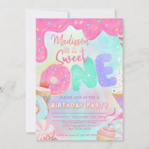 Sweet one invitation