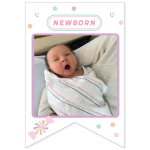 Sweet One MONTH BY MONTH FIRST BIRTHDAY banner! Bunting Flags