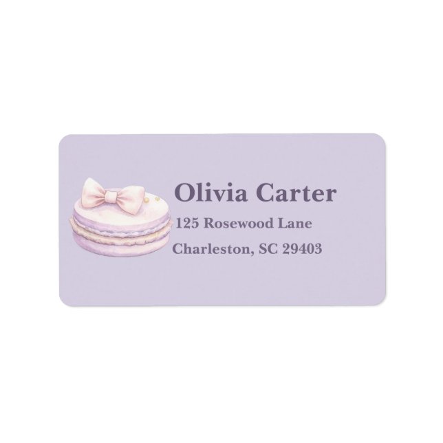 Sweet One Pastel First Birthday Return Address Label (Front)