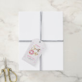 Sweet One Pink Donut Birthday Party Gift Tags (With Twine)