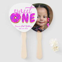 Sweet One Pink Girl First Birthday Donut Sprinkles