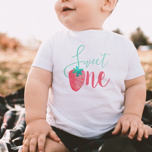 Sweet one strawberry kids baby T_Shirt