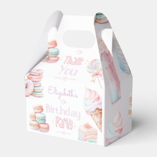 Sweet One sweets pastel birthday party Favor Boxes