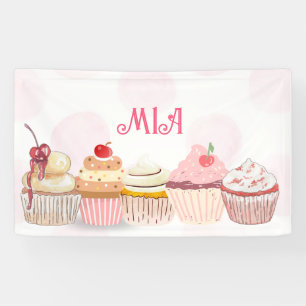 Sweet One Year Old Birthday Party Banner