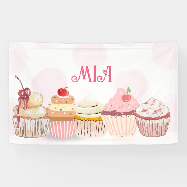 Sweet One Year Old Birthday Party  Banner (Horizontal)