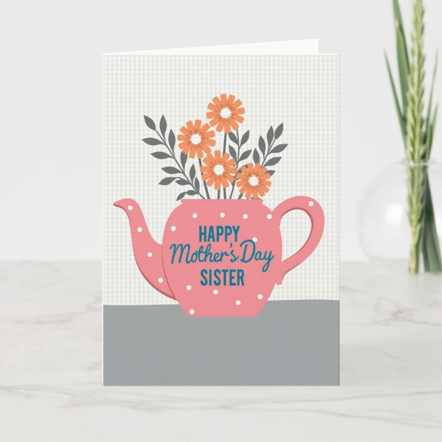 Sweet Orange Bloom Mother Card (Front)