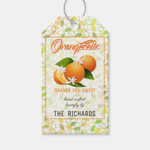 Sweet Orange Orangecello Fruit   Thank You Gift Tags