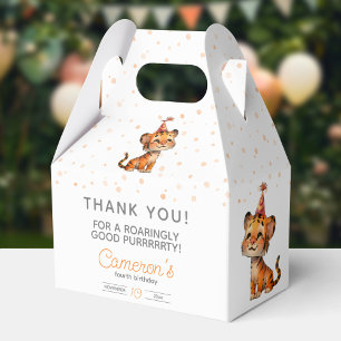 Sweet orange tiger kid’s birthday celebration  favor boxes