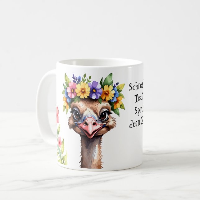 sweet ostrich 7 coffee mug (Front Left)