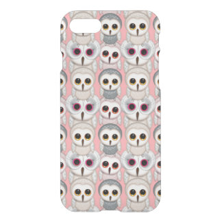 Sweet Owlets Baby Owls on Pale Pink Pattern iPhone SE/8/7 Case