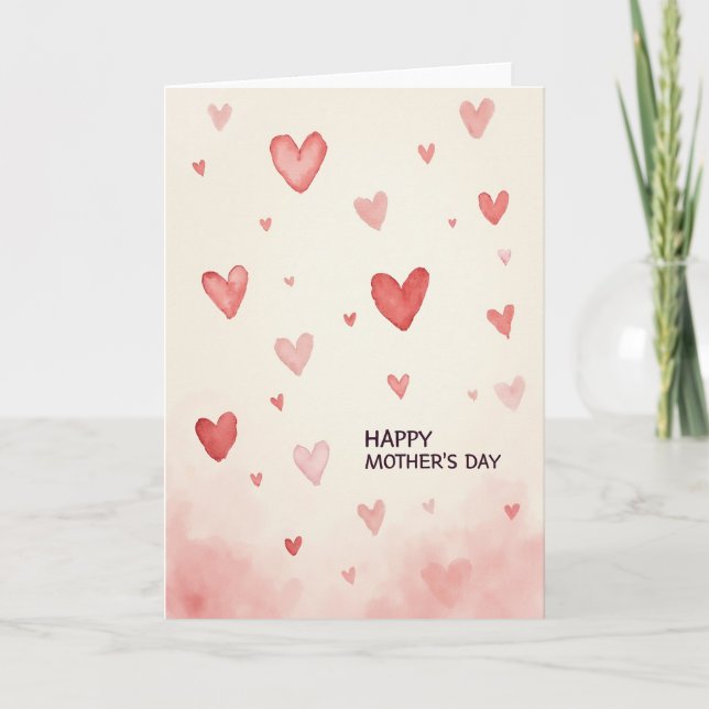 Sweet Painted Mothers Day Card (Front)