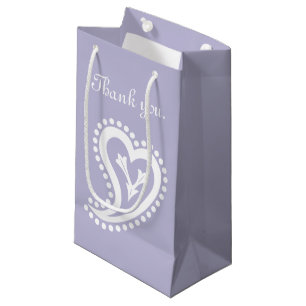 Sweet Paisley Hearts in Lavender Gift Bag