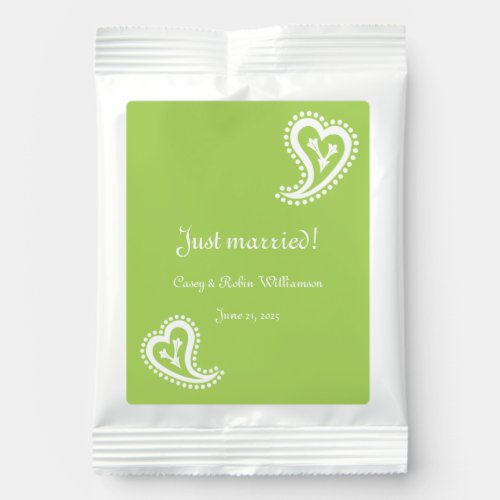 Sweet Paisley Hearts in Peridot Drink Mix