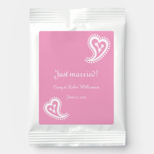 Sweet Paisley Hearts in Petal Pink Drink Mix