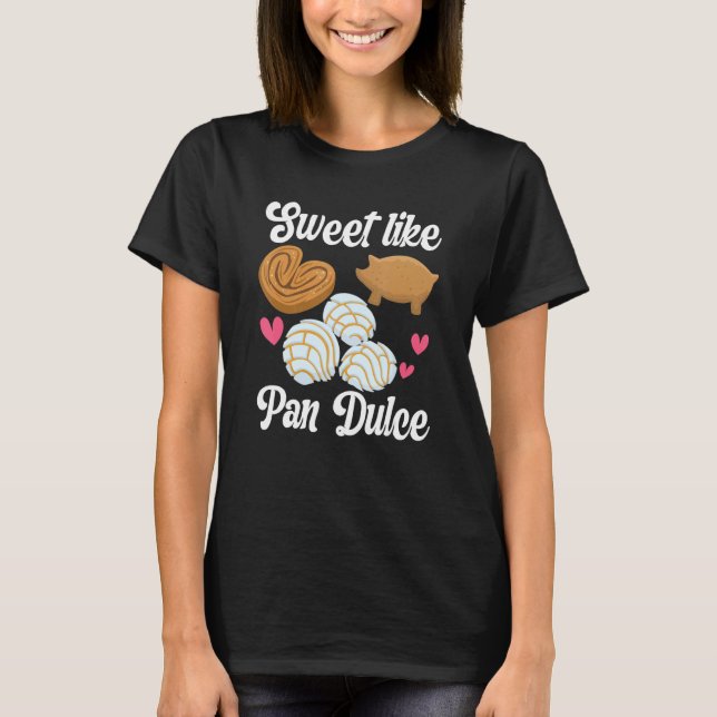 Sweet Pan Dulce Conchas Latina Mexican Mujer Conch T-Shirt (Front)