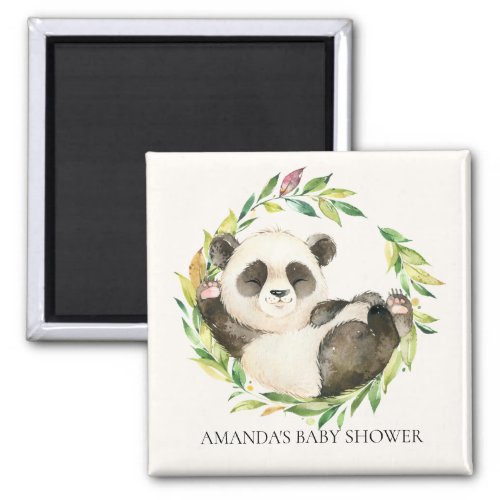 Sweet Panda Bear Baby Shower Favor  Magnet