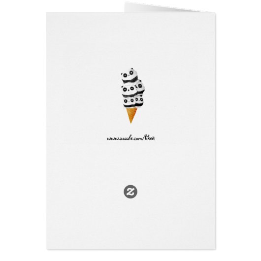 Sweet Panda Bear Ice Cream Cone (Back)