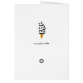 Sweet Panda Bear Ice Cream Cone Cards (Back)