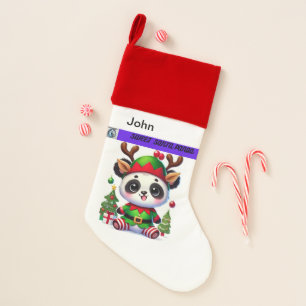 Sweet Panda Christmas Stocking Writable