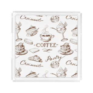 Sweet paper acrylic tray