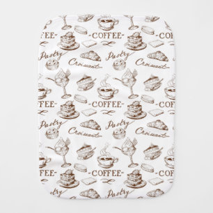 Sweet paper burp cloth