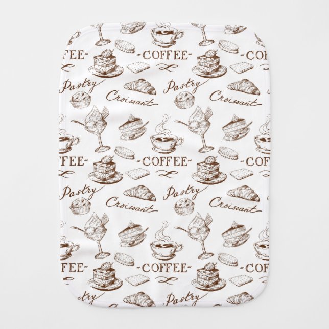 Sweet paper burp cloth (Front)