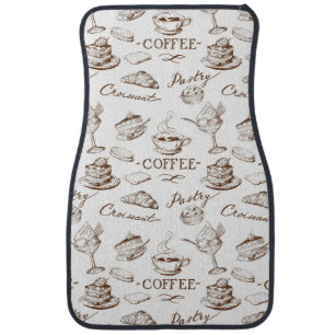 Sweet paper car floor mat