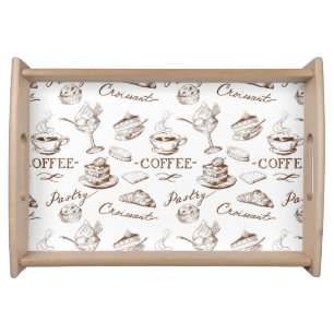 Sweet paper serving tray