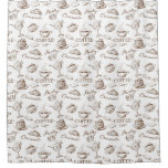 Sweet paper shower curtain