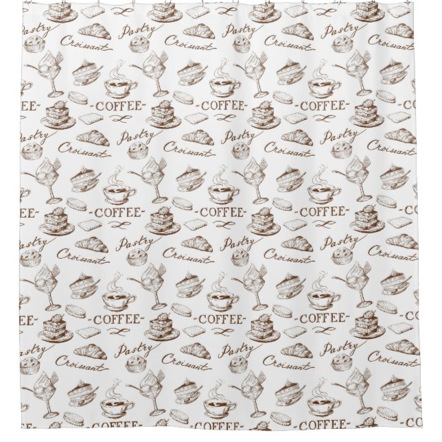 Sweet paper shower curtain (Front)