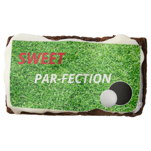 Sweet Par_Fection Golf Lover Celebration Party Brownie