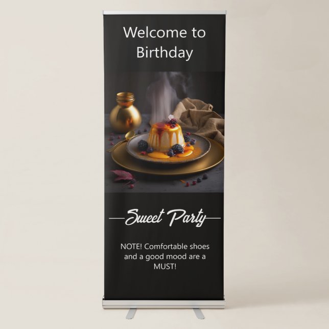 Sweet Party. Original invitation.  Retractable Banner (Front)