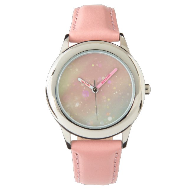 Sweet Pastel Abstract Bubbles Watch (Front)