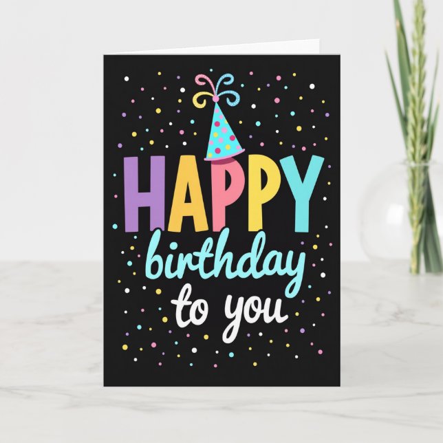 Sweet Pastel Birthday Card (Front)