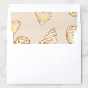 Sweet Pastel Christmas Cookie Envelope Liner