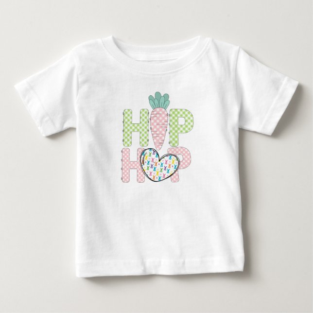 Sweet Pastel Hip Hop 1st Easter Baby T-Shirt (Front)
