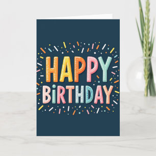 Sweet Pastel Letter Birthday Card